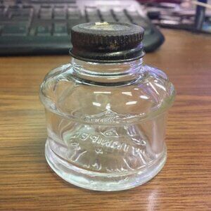 Vintage Empty Reliance Ink Bottle Winnipeg for Pen Collectors